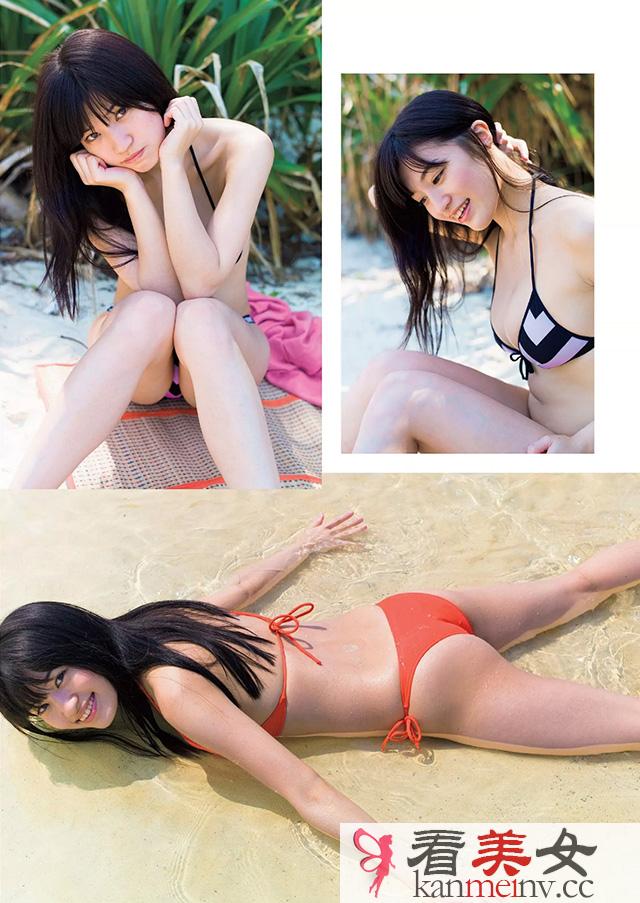 「横纲级」G奶写真女王高崎圣子海边大解放